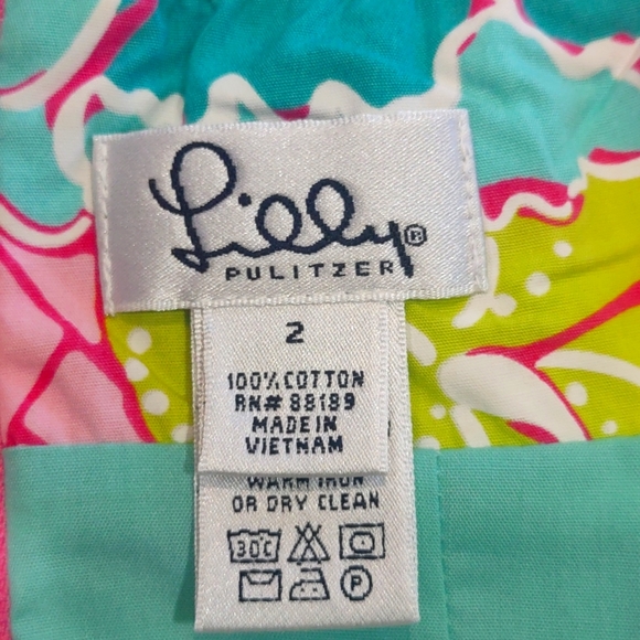 Lilly Pulitzer RARE vintage print halter style dress size 2 - Picture 7 of 16